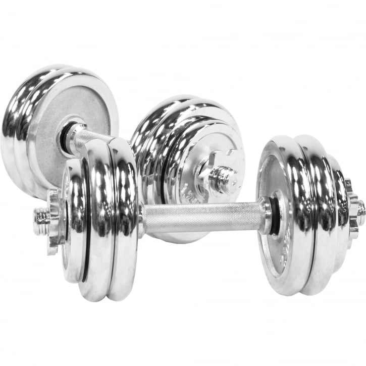 Hantelset CHROME 2 × 15 kg
