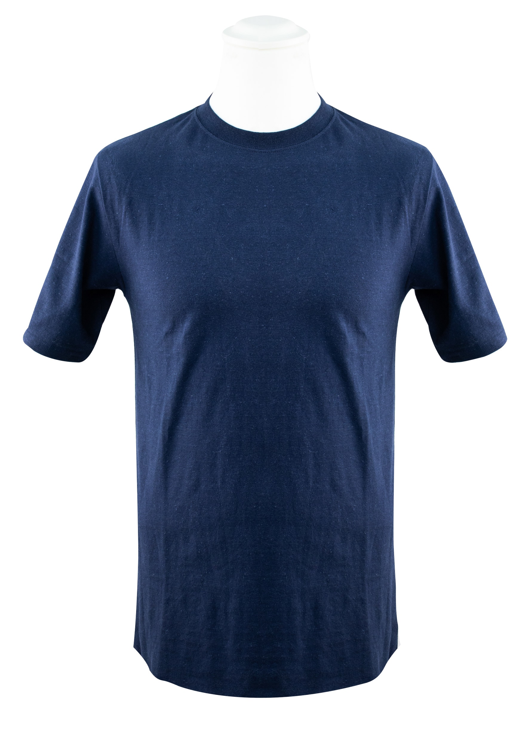 Siden Selma t-shirt i hampa/bomull, marinblå