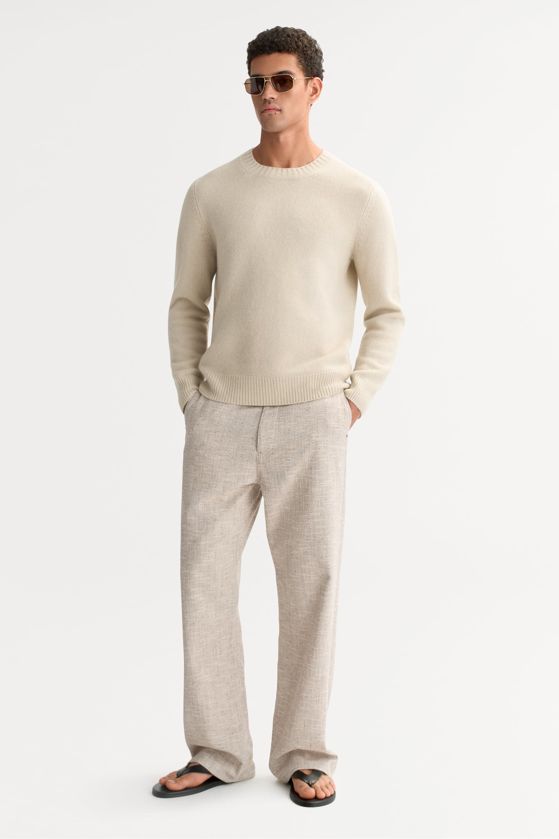 SoftGoat chunky crewneck herr, krita