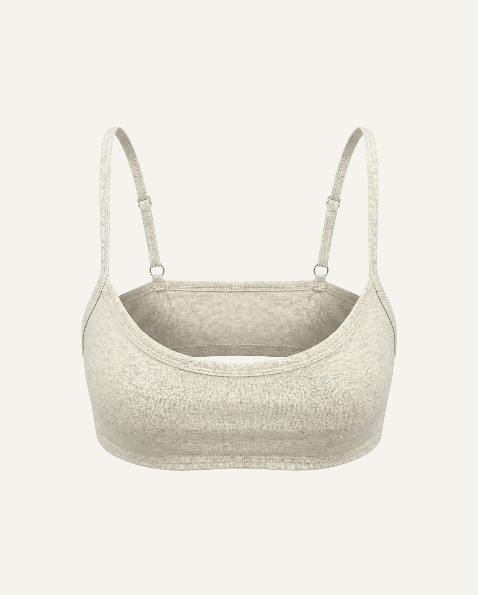 Zubek scoop-bralette i ekologisk bomull & linne