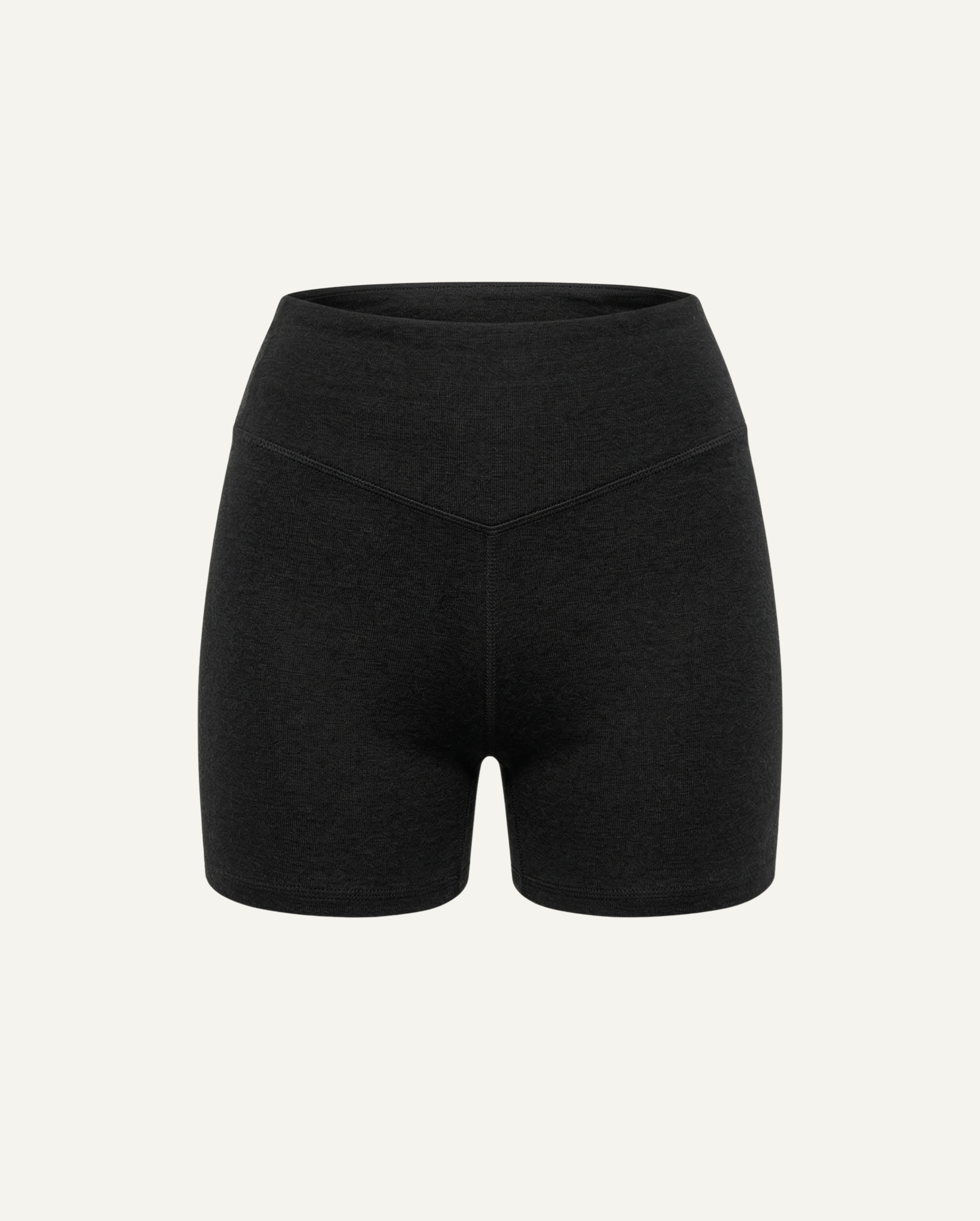 Zubek bikershorts i merinoull dam, svart